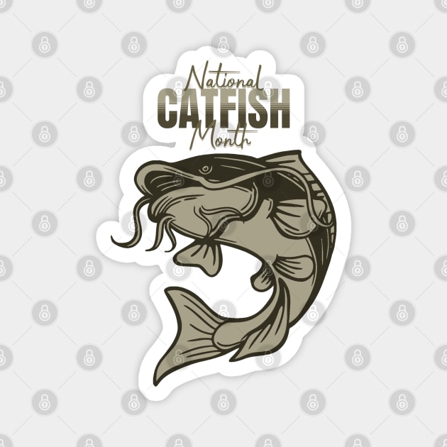 National Catfish Month Magnet by HolidayBug