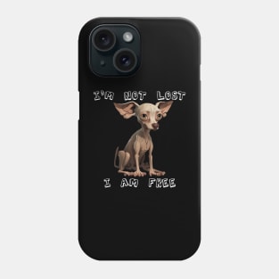 I´m not lost, I am free Phone Case