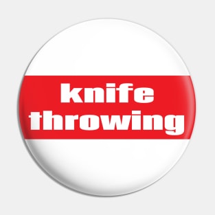 Knife Throwing Pin