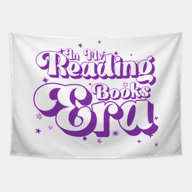 In My Reading Books Era Teachers Autism Awareness Book Lover purple T-Shirt Tapestry by TareQ-DESIGN