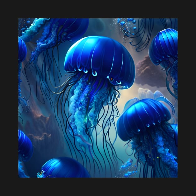 Blue Jellyfish by SmartPufferFish