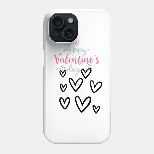 Happy valentine day Phone Case by sheelashop