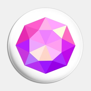 MINIMALIST LOW POLY RUBY Pin