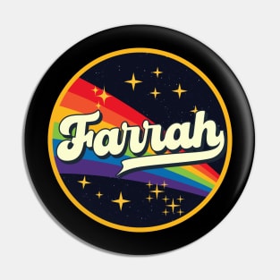 Farrah // Rainbow In Space Vintage Style Pin