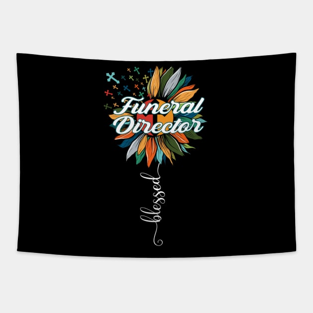 Blessed Funeral Director Tapestry by Brande