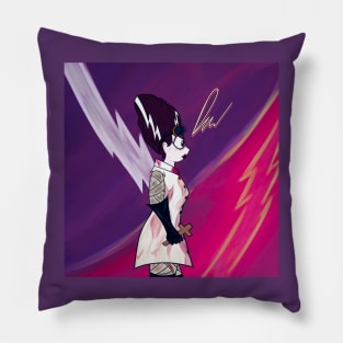 The Bride Of Frankenstein (Lives!) Halloween Horror Nights Portrait Pillow