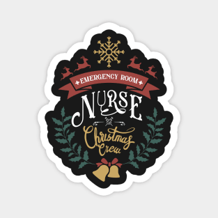 Emergency room nurse christmas crew cool Magnet