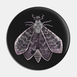 Goth Moth Pin