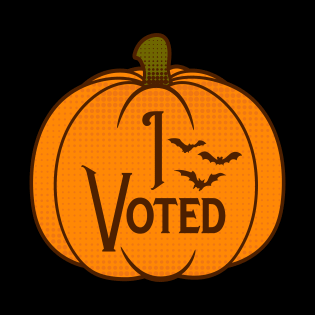 Spoopy Lil Vote Pumpkin by ryandraws_stuff