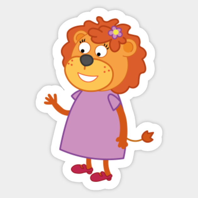 lion family cartoon - Lion Cartoon - Sticker | TeePublic lion family cartoon - Lion Cartoon - Sticker | TeePublic