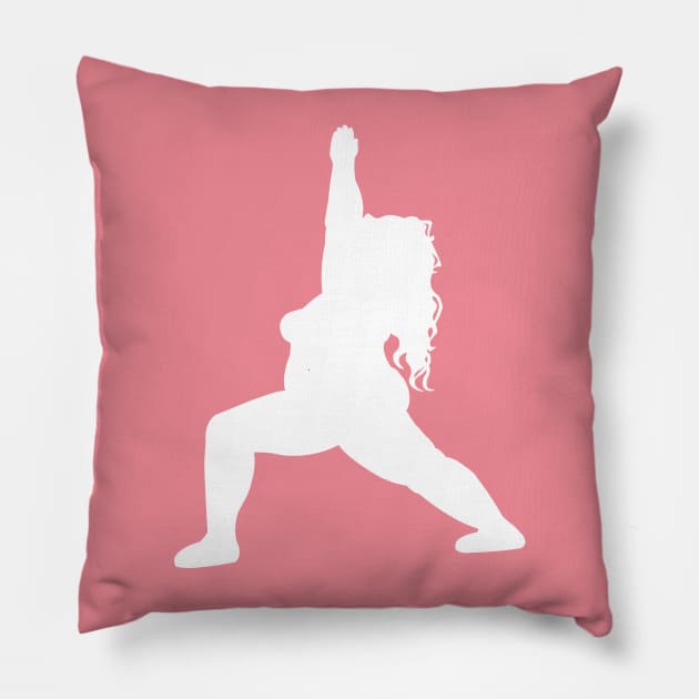 Yoga Girl Pillow by scoffin