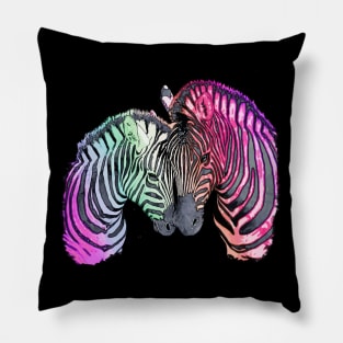 Zebra Lovers 10 Pillow