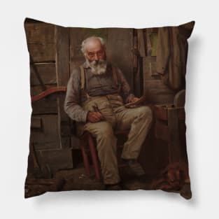 Boat Builder by John George Brown Pillow