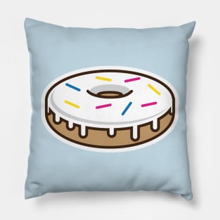 Yummy colourful sprinkles donut Pillow