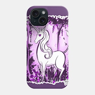 Purple Unicorn Phone Case