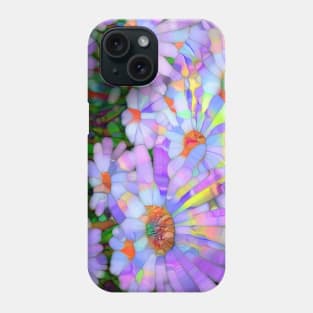 Purple daisy flowers Phone Case