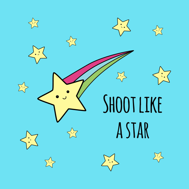 'Shoot Like A Star' by bluevolcanoshop@gmail.com