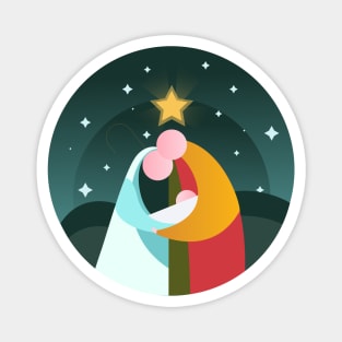 Nativity Abstract Magnet