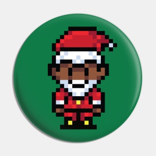 8bit Santa Claus // Funny Retro Santa Pin
