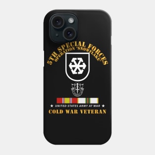 5th SFG - Operation Snowflake Vet w COLD SVC X 300 Phone Case