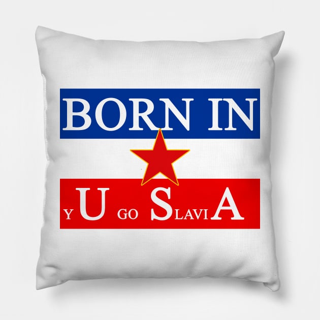 Yugoslavia Pillow by Soll-E