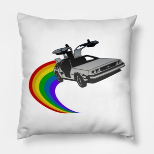 DeLorean Time Machine Pillow