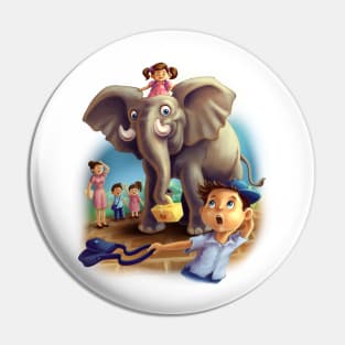 Little Girl's Elephant Pet Pin