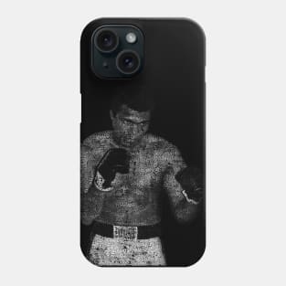 Muhammad Ali or Cassius Clay with names, sport and category - 03 Phone Case