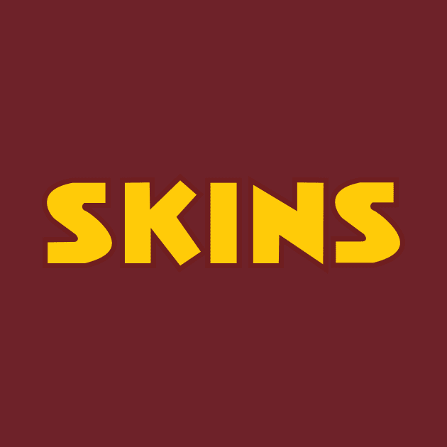 Skins Text Gold by Washington Football