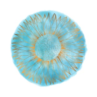 Golden Azure Sunflower T-Shirt