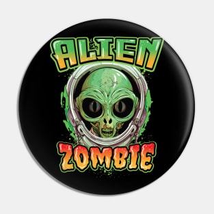 Alien Zombie Invasion Pin