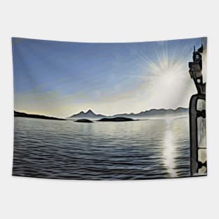 Ship Islands Lofoten / Maléa is looking for the Kobold - children's book WolfArt Tapestry