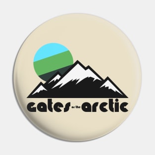 Retro Gates of the Arctic ))(( Tourist Souvenir National Park Design Pin