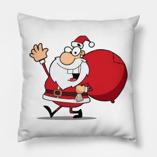 Santa Claus with Bag Pillow