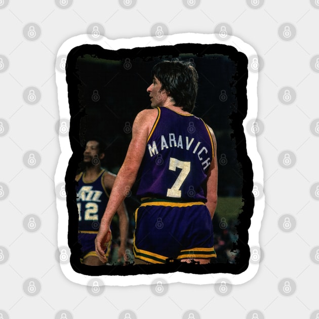 Maravich #7 Magnet by Omeshshopart