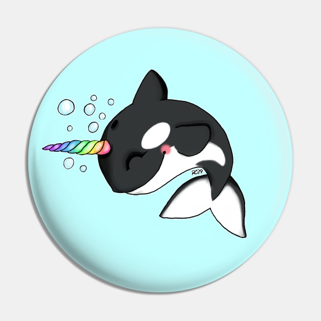 Orca Narwhal Pin by ruthimagination