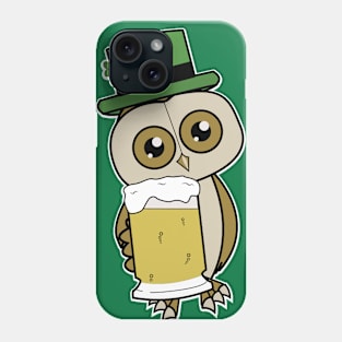 Owl Drink To That St Patricks Day Funny Phone Case