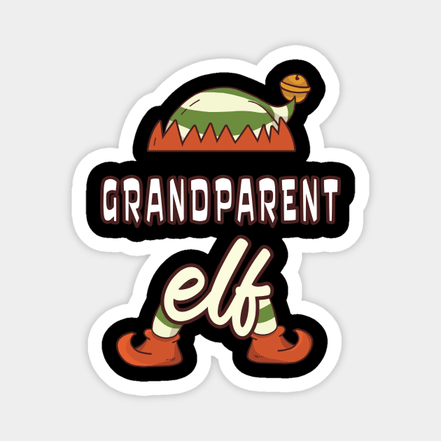 grandparent elf family matching christmas Magnet by For You