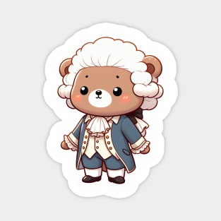 Cute aristocratic bear from the 18th century  Kawaii Magnet