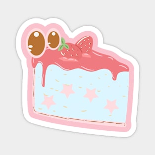 Cake Slice Pink Ver Magnet