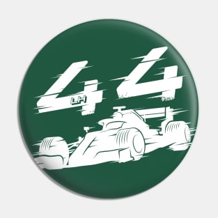 We Race On! 44 [White] Pin