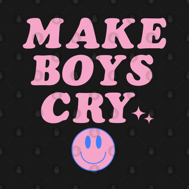 Make Boys Cry Pink Y2K Aesthetic Celebrity Quotes Simple by Lavender Celeste