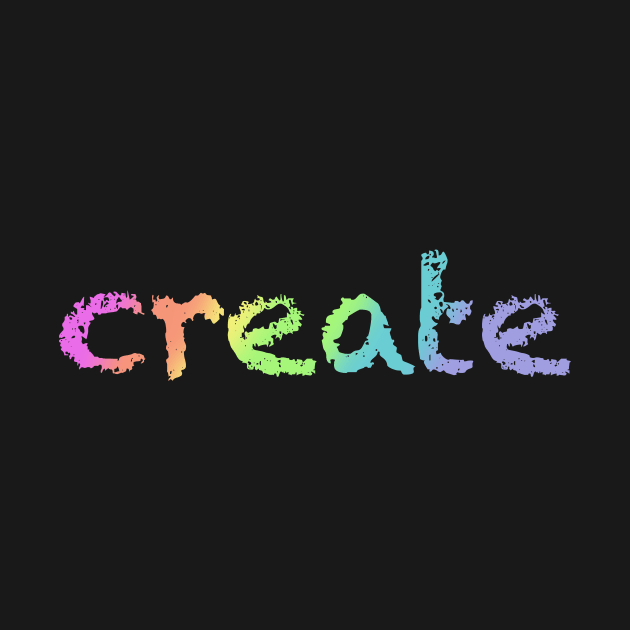 Create in Bright Rainbow Gradient by Whoopsidoodle