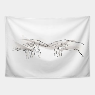 Human Hands Tapestry