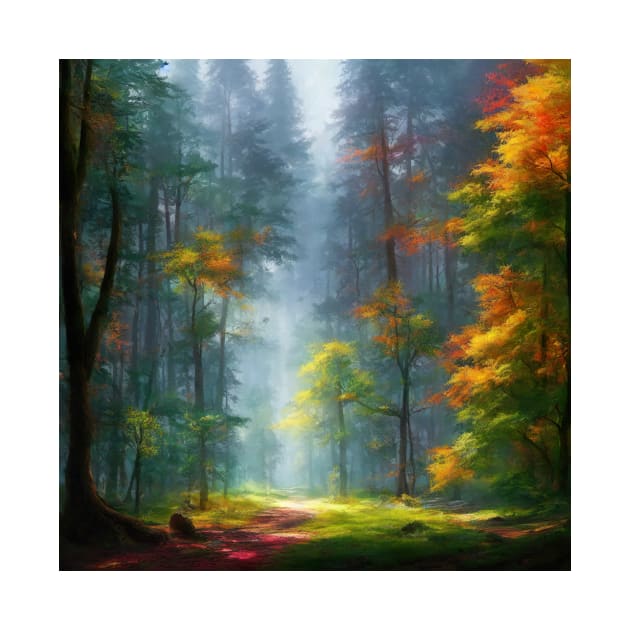 Multicolored Forest by Fantasyscape