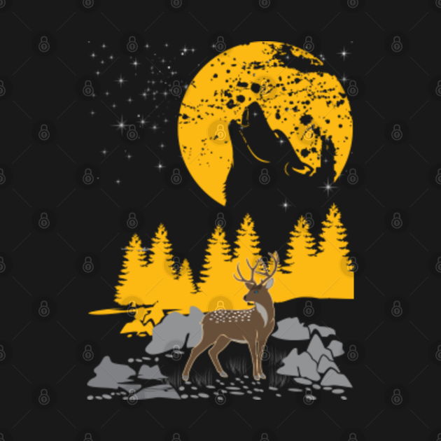 Discover WOLF HOLLOW AND SNEAKING DEER - Wolf - T-Shirt
