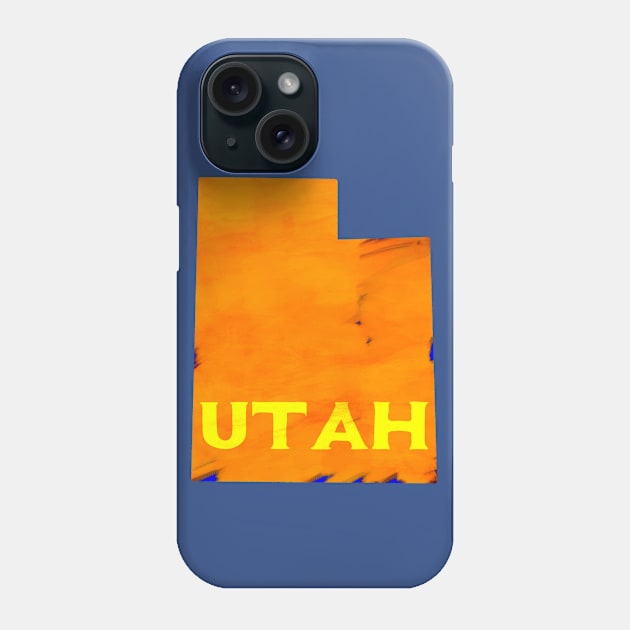 The State of Utah - Watercolor Phone Case by loudestkitten