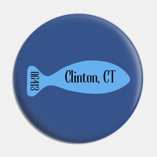 Clinton, CT Town Pride v2 Pin