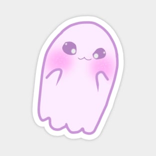 Cute Kawaii Ghost Purple Magnet