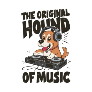 Hound of Music Funny DJ Dog T-Shirt